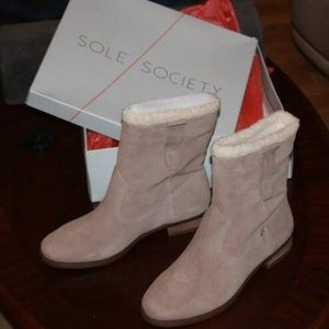Sole Society Suede Verona Boots